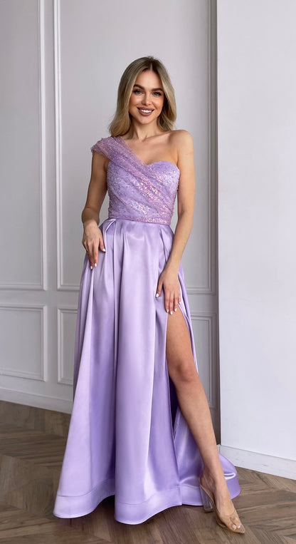 Elegant Formal Asymmetrical Maxi Dress